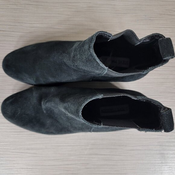 Steve Madden Dover Chelsea Boot, Black Suede, Womens Size 7 M - Picture 9 of 11